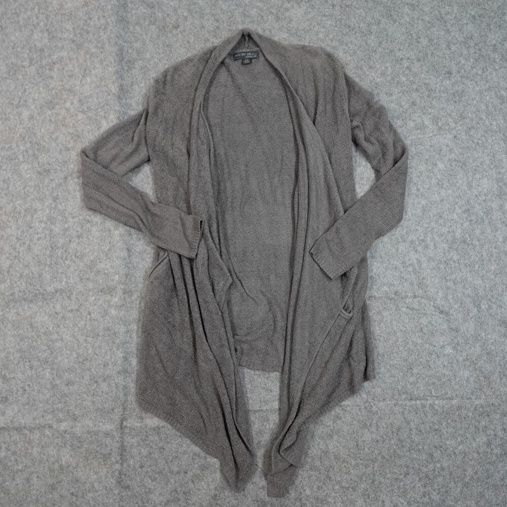 Barefoot Dreams Sweater Small Medium Cardigan CozyChic‎ Lite Island Wrap Gray